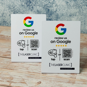 Custom Google Review Stand - NFC & QR Code