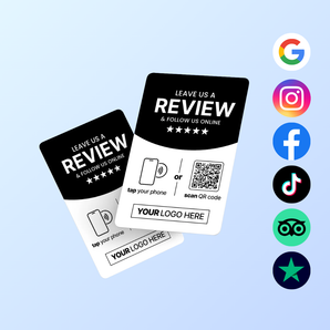 Custom All-in-One Multi Link Card - NFC & QR Code