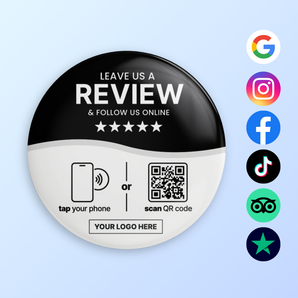 Custom All-in-One Multi Link Table Tag - NFC & QR Code