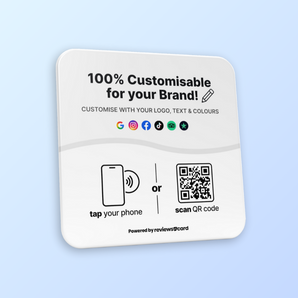 Premium Custom Review Plate - NFC & QR Code