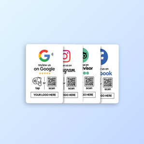 Custom Review Card - NFC & QR Code