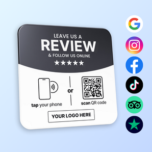 Custom All-in-One Multi Link Plate - NFC & QR Code