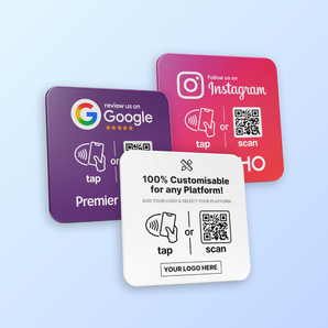 Custom Review Plate - NFC & QR Code