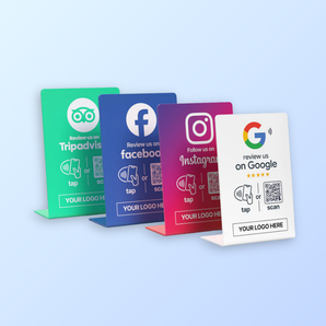 Custom Review Stand - NFC & QR Code