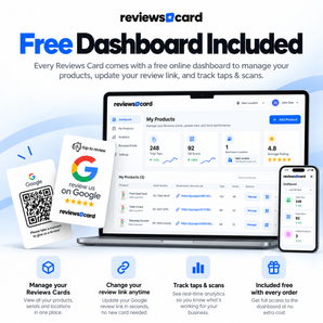 Google Review NFC & QR Card