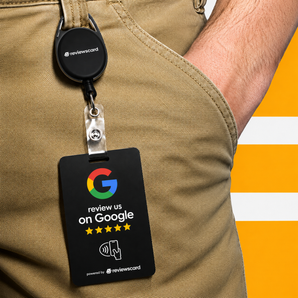 Google Review NFC & QR Card & Badge Reel