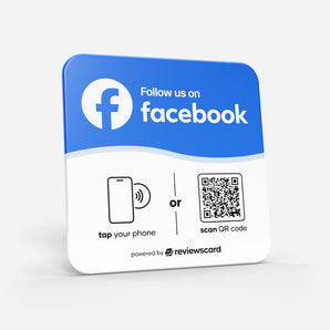 Facebook Social Plate - NFC & QR Code (V2)