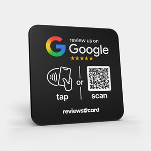 Google Review NFC & QR Code Plate