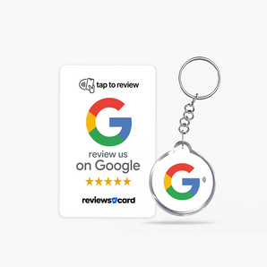 Google Review NFC Card & Keyring Bundle