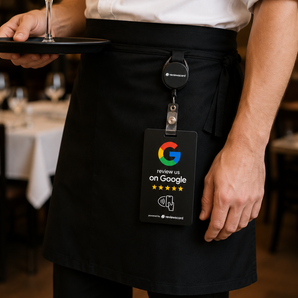 Google Review NFC & QR Card & Badge Reel